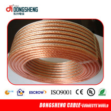 High quality 100ft Twin 16AWG Clear Speaker Wire